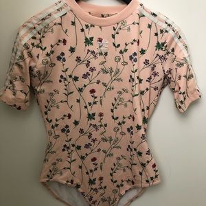 Floral ADIDAS bodysuit